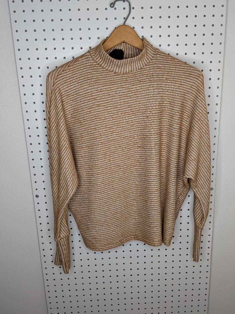 Out From Under Urban Outfitters Striped Oversized Bat Wing Ribbed Sweater S